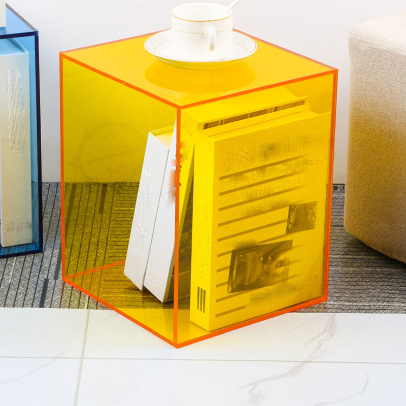 Modern Style Closed Back Bookshelf Vertical Acrylic Bookcase for Office