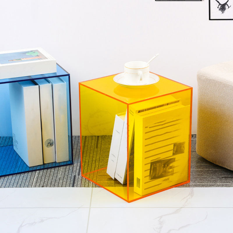 Modern Style Closed Back Bookshelf Vertical Acrylic Bookcase for Office