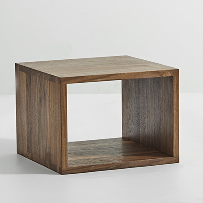 Open Back Bookshelf Modern Style Solid Wood Bookcase for Office