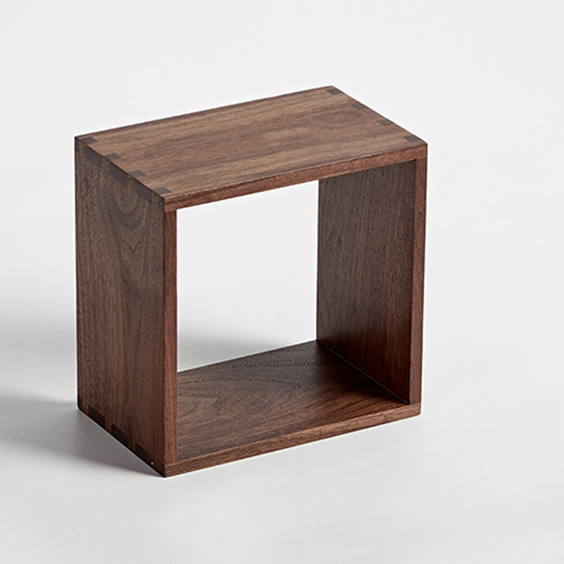 Open Back Bookshelf Modern Style Solid Wood Bookcase for Office