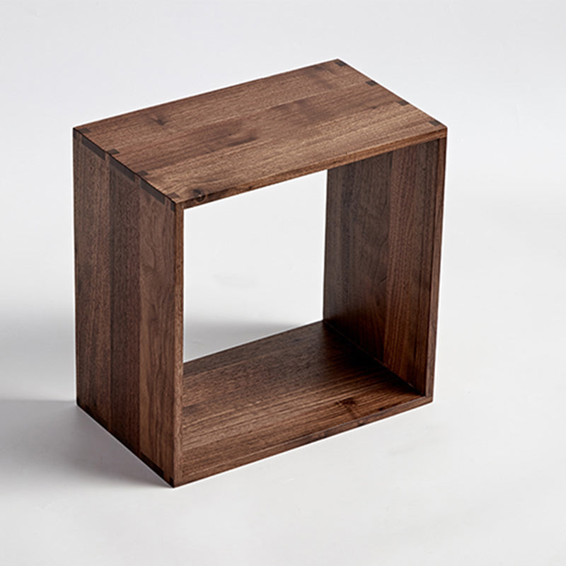 Open Back Bookshelf Modern Style Solid Wood Bookcase for Office