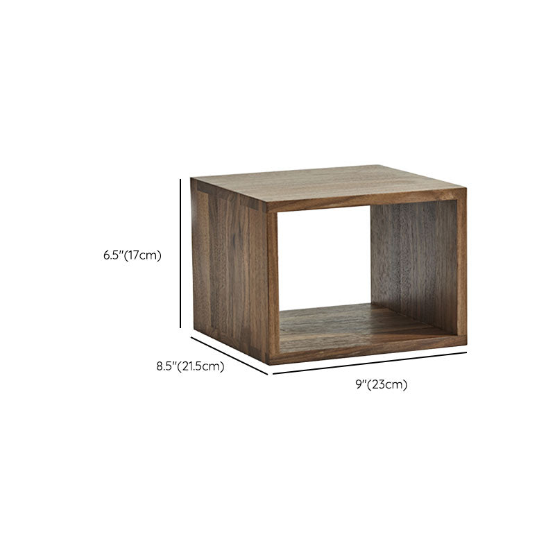 Open Back Bookshelf Modern Style Solid Wood Bookcase for Office