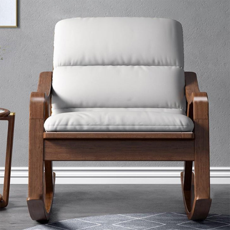 Solid Wood Rocking Chair Lounge Lazy Sofa Chair Family Leisure Rocking Chair