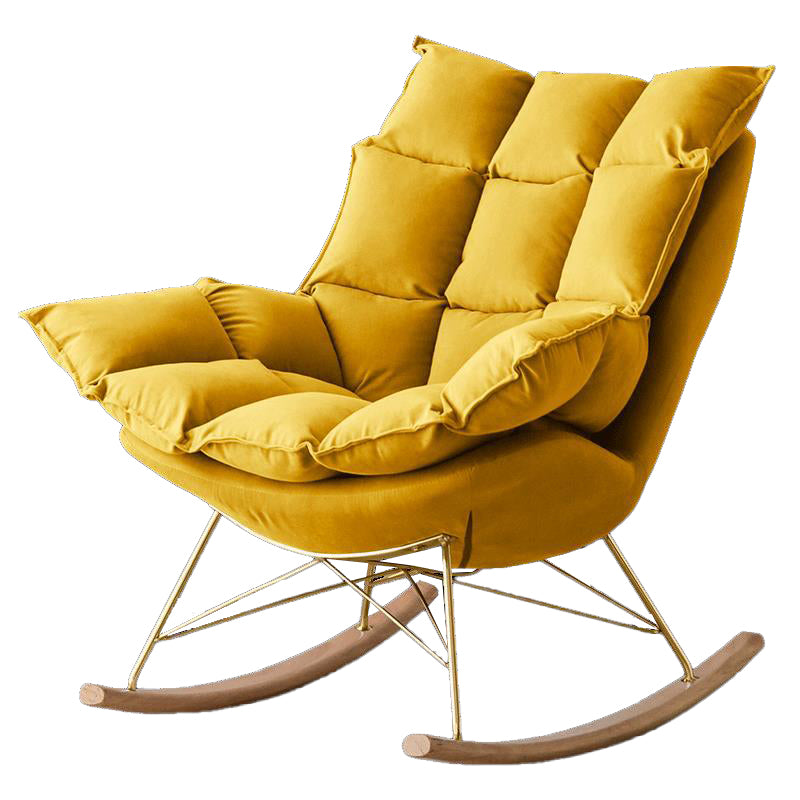 Contemporary Single Sofa Rocking Chair Indoor Rocking Chair with Cushion