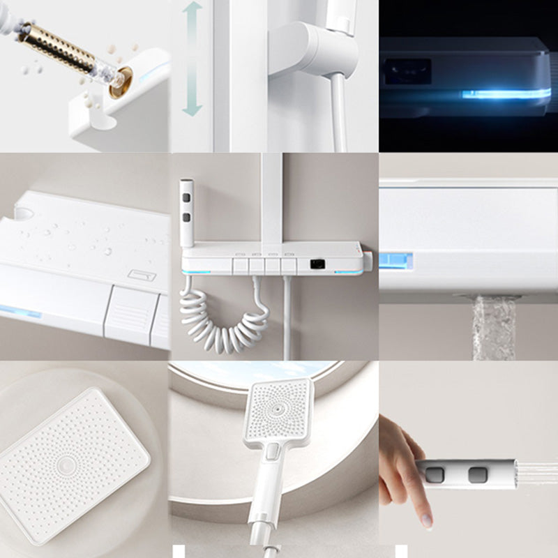 Simplicity Shower Combo Solid Color Valve Included Shower Head Combo