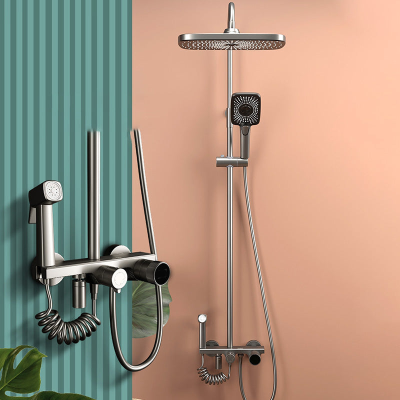 Swivel Shower System Adjustable Spray Pattern Shower Head Combo