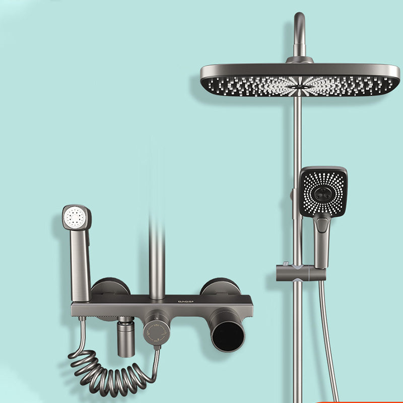 Swivel Shower System Adjustable Spray Pattern Shower Head Combo