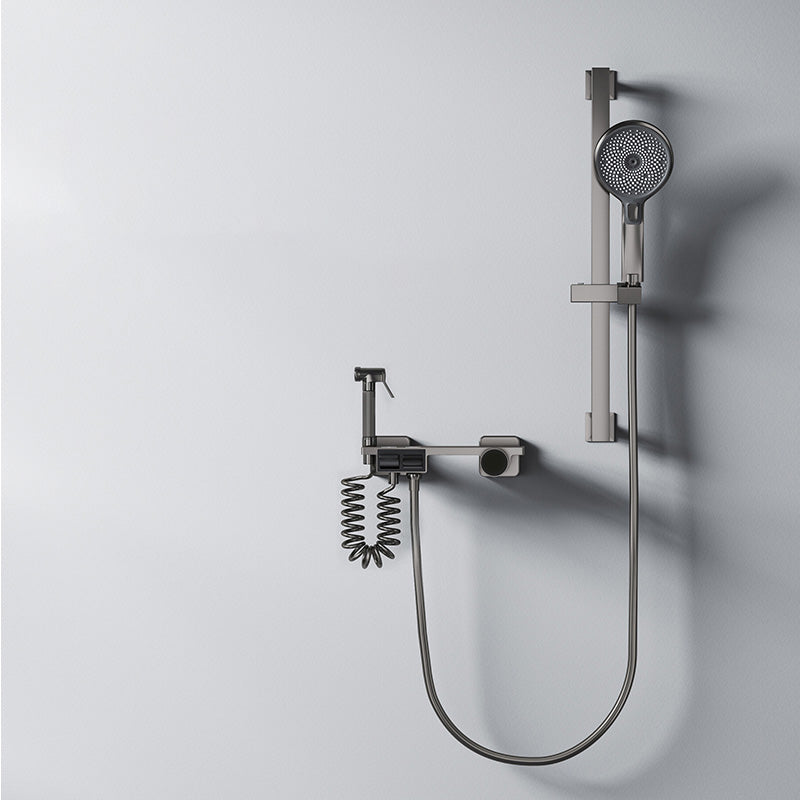 Classic Shower System Adjustable Spray Pattern Swivel Shower Combo with Slide Bar