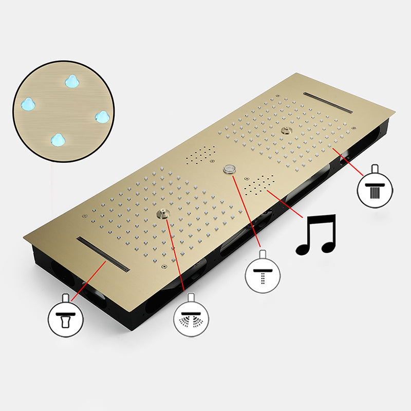 Modern Shower System with Music Playing System Wall Mounted Shower Set