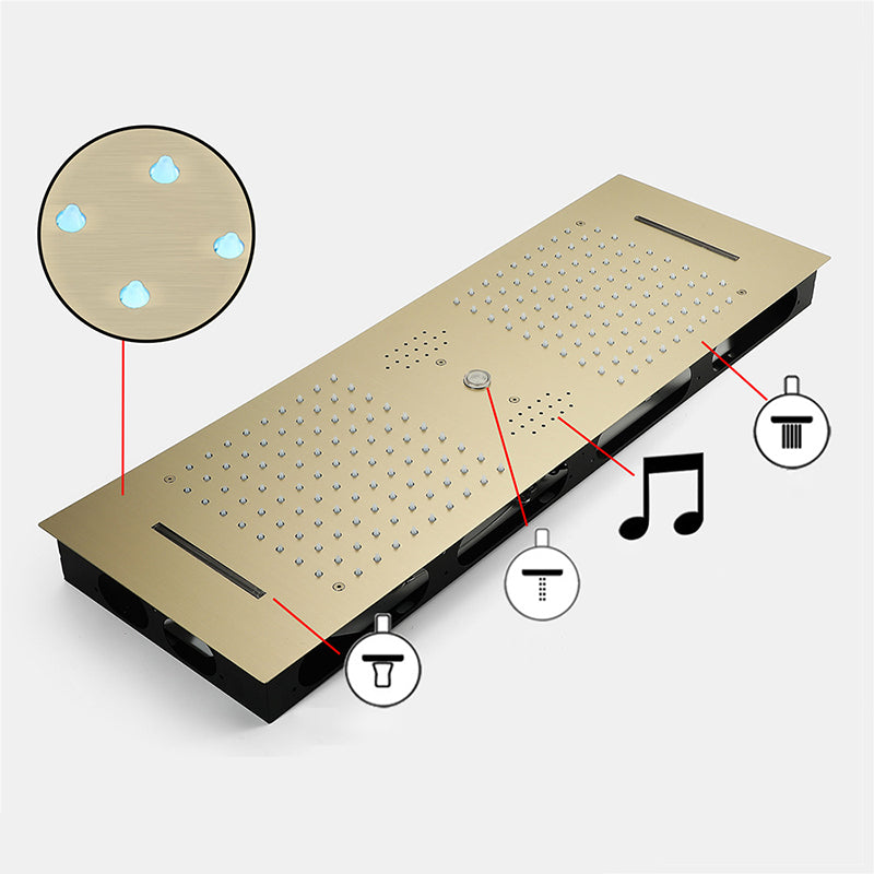 Modern Shower System with Music Playing System Wall Mounted Shower Set