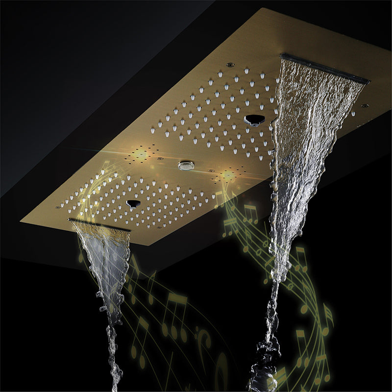 Modern Shower System with Music Playing System Wall Mounted Shower Set