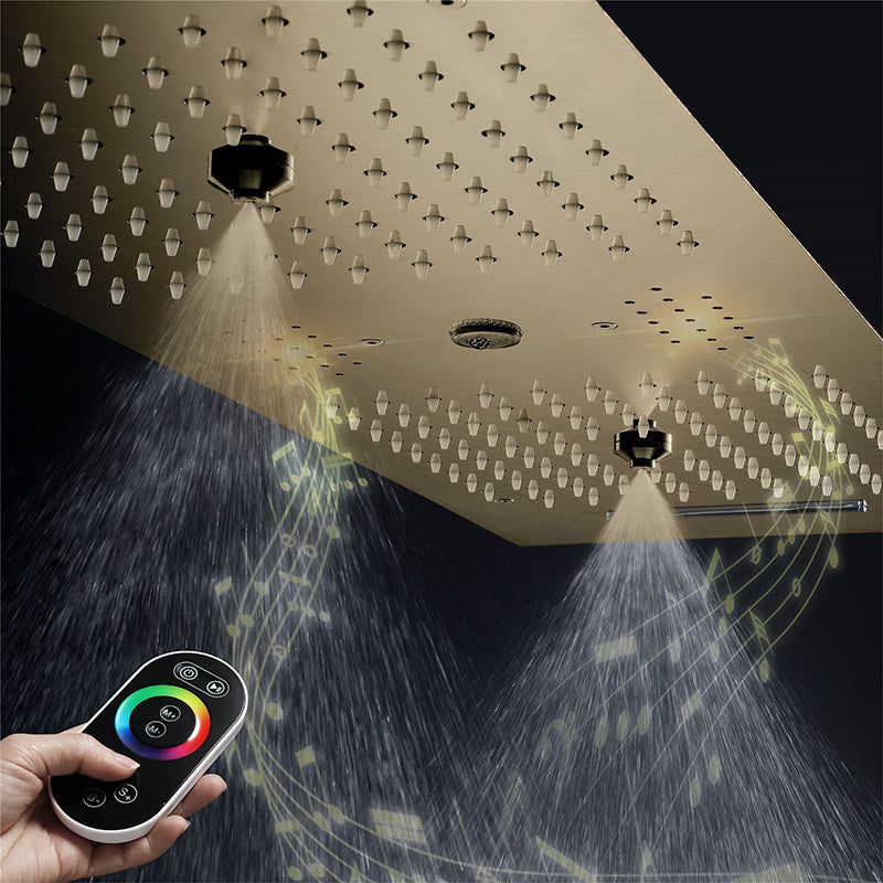 Modern Shower System with Music Playing System Wall Mounted Shower Set