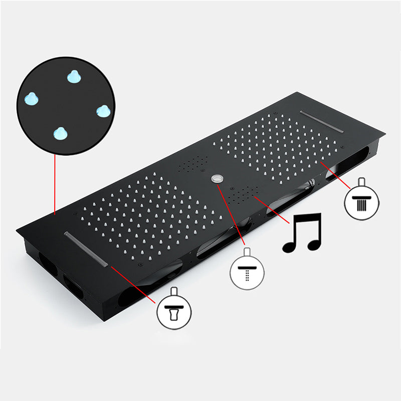 Modern Shower System with Music Playing System Wall Mounted Shower Set