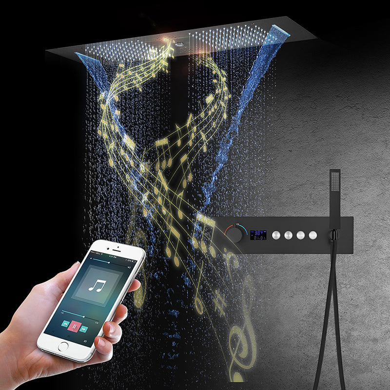 Modern Shower System with Music Playing System Wall Mounted Shower Set