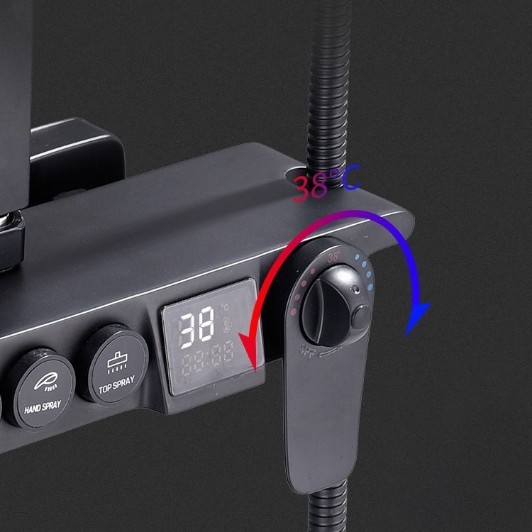 Shower System Rain Handheld Shower Head Wall mounted Adjustable Water Flow Shower System