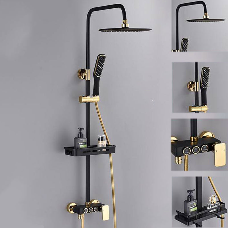 Shower System Rain Handheld Shower Head Wall mounted Adjustable Water Flow Shower System