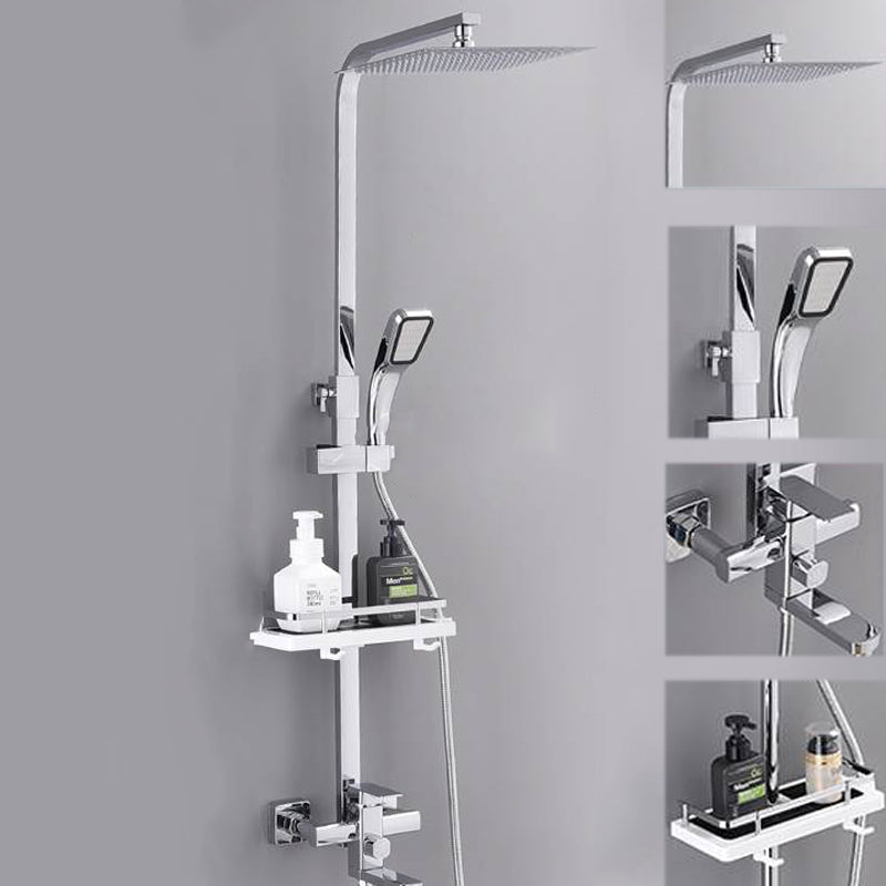 Shower System Rain Handheld Shower Head Wall mounted Adjustable Water Flow Shower System