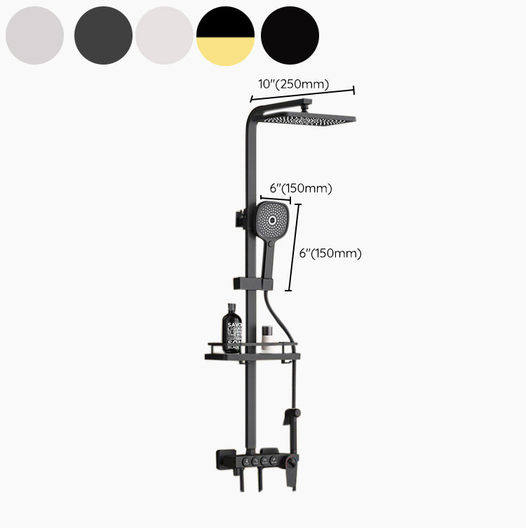 Shower System Rain Handheld Shower Head Wall mounted Adjustable Water Flow Shower System
