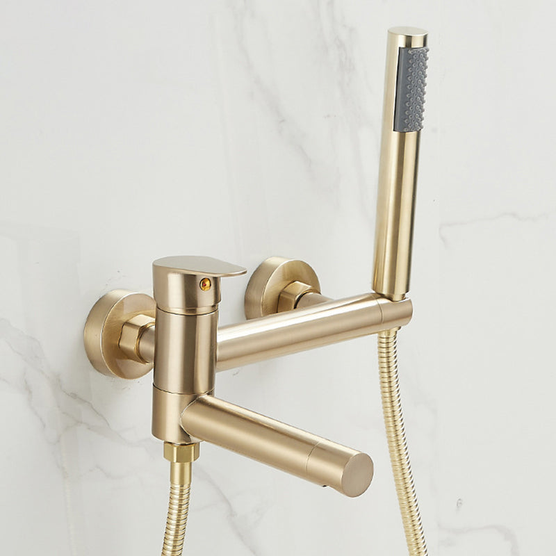 Lever Handle Shower Faucet Single Hand Shower with Shower Hose