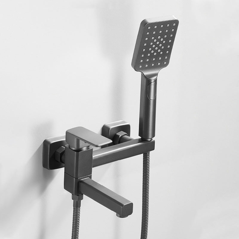 Lever Handle Shower Faucet Single Hand Shower with Shower Hose