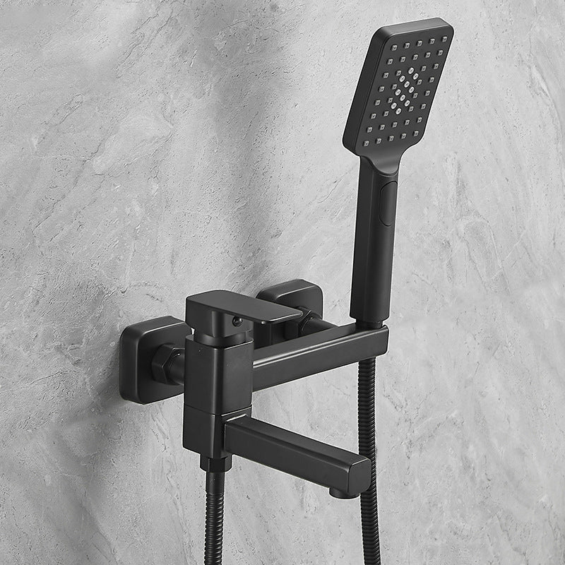 Lever Handle Shower Faucet Single Hand Shower with Shower Hose