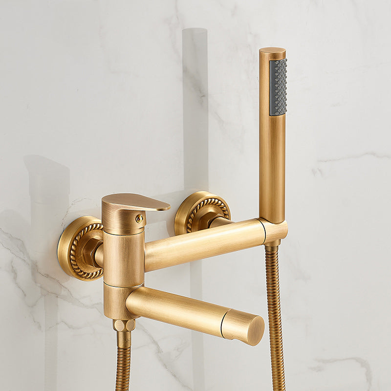 Lever Handle Shower Faucet Single Hand Shower with Shower Hose