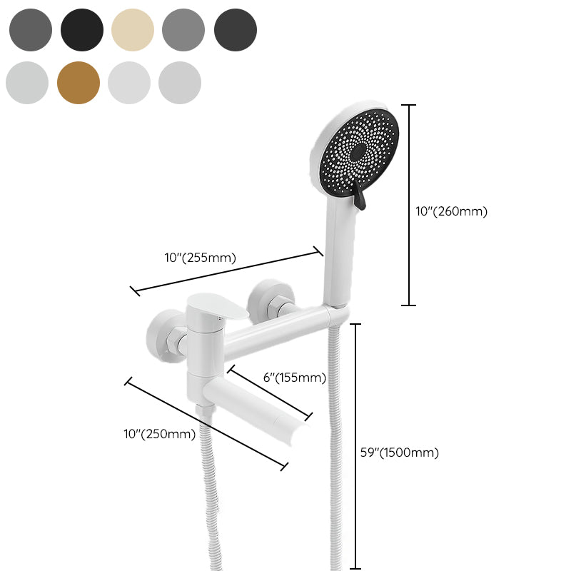 Lever Handle Shower Faucet Single Hand Shower with Shower Hose