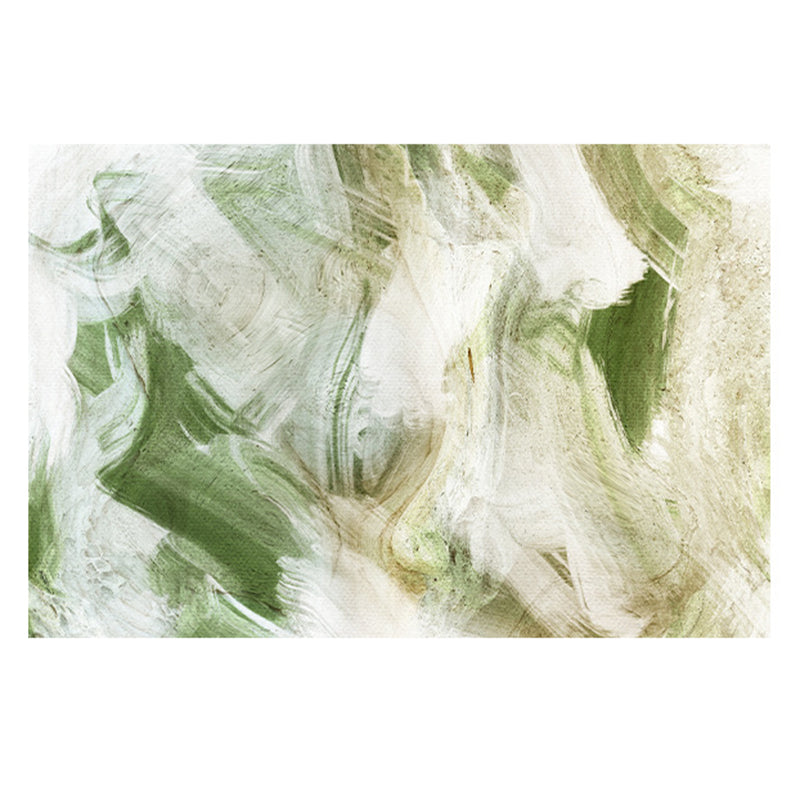 Green Modern Rug Polyester Graphic Area Rug Washable Rug for Living Room