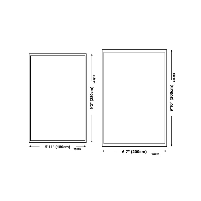 Green Modern Rug Polyester Graphic Area Rug Washable Rug for Living Room