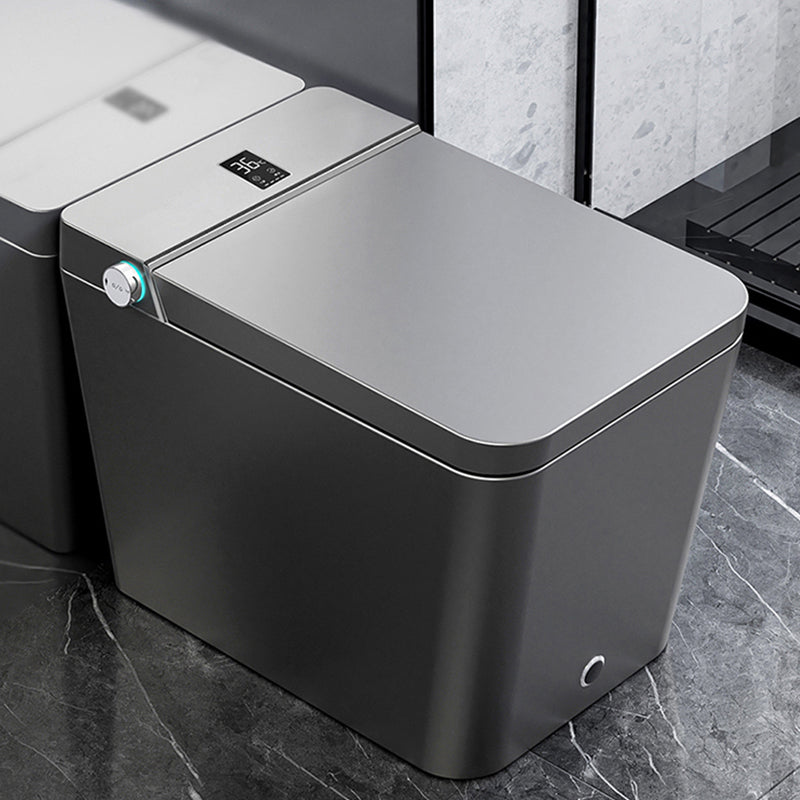 Modern Floor Mount Flush Toilet Siphon Jet Urine Toilet with Heated Seat for Bathroom