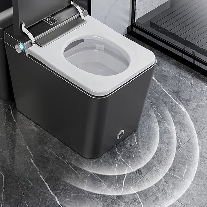Modern Floor Mount Flush Toilet Siphon Jet Urine Toilet with Heated Seat for Bathroom