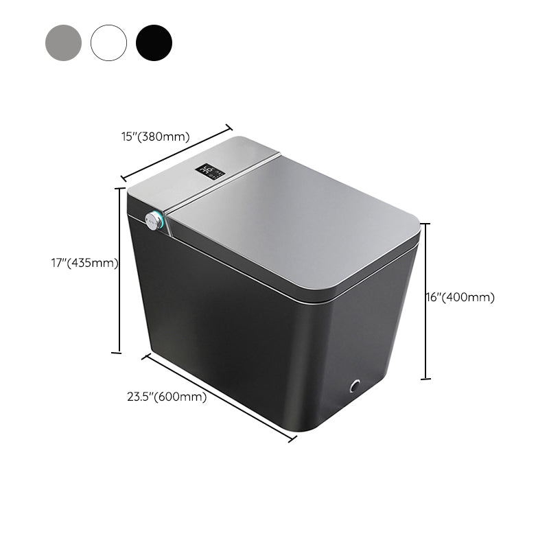 Modern Floor Mount Flush Toilet Siphon Jet Urine Toilet with Heated Seat for Bathroom