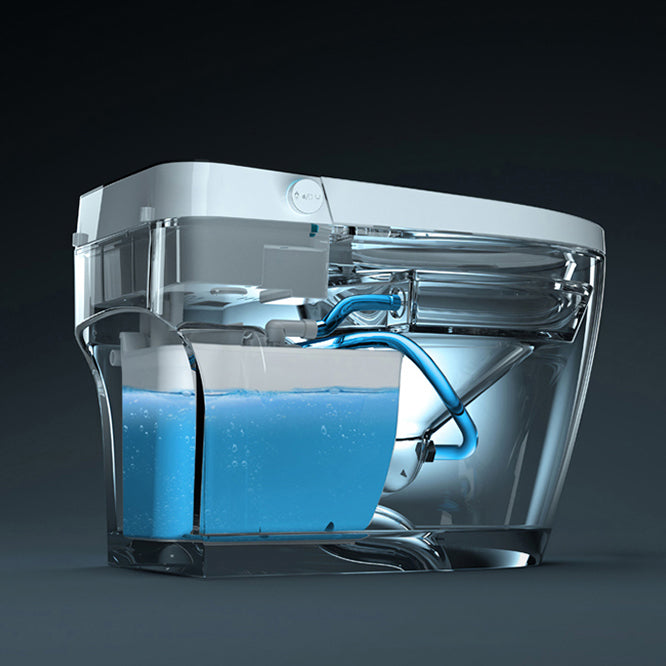 Modern Toilet Bowl One Piece Toilet Floor Mounted Siphon Jet Porcelain Toilet