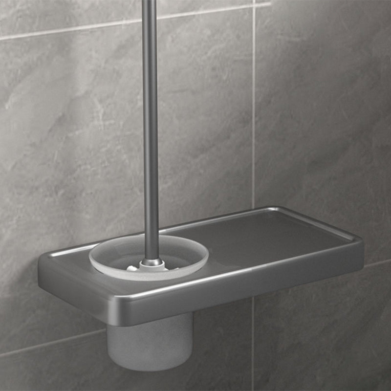 Modern Grey Bath Hardware Set Towel Bar Paper Holder Bathroom Accessory Kit