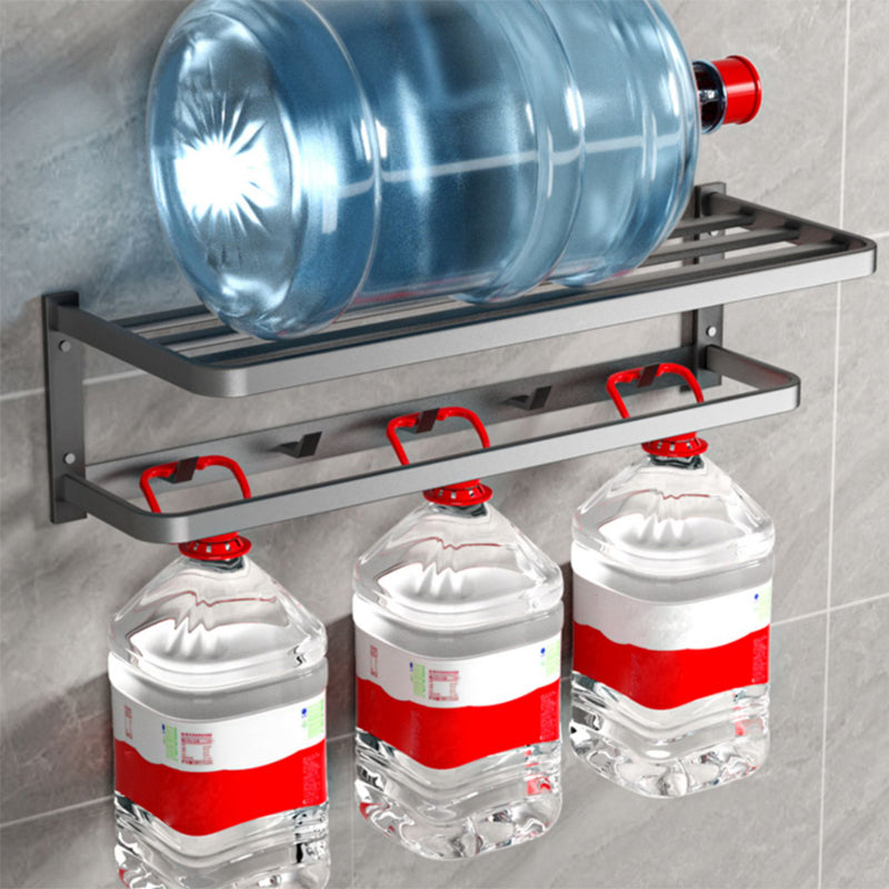 Modern Grey Bath Hardware Set Towel Bar Paper Holder Bathroom Accessory Kit