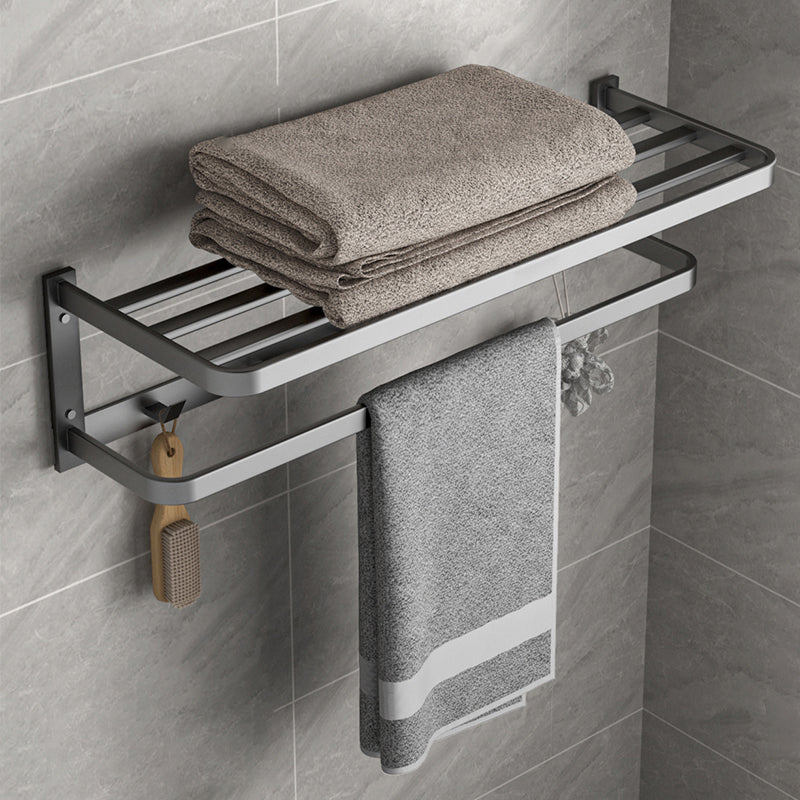 Modern Grey Bath Hardware Set Towel Bar Paper Holder Bathroom Accessory Kit