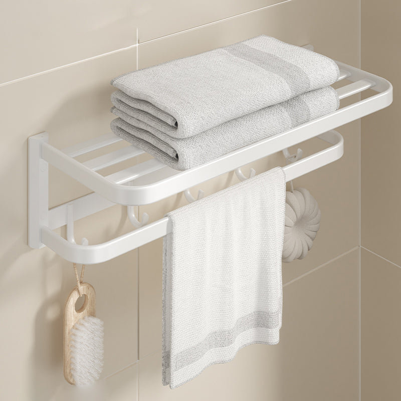Modern White Bath Hardware Set Bath Shelf Paper Holder Bathroom Accessory Kit