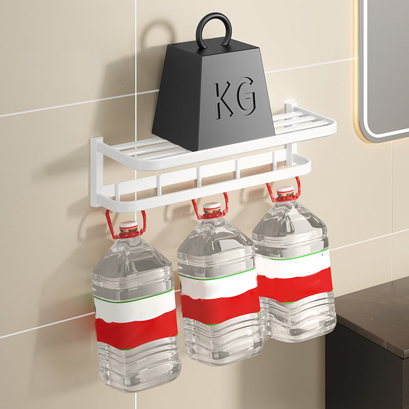 Modern White Bath Hardware Set Bath Shelf Paper Holder Bathroom Accessory Kit