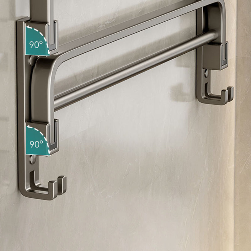 Modern Bath Hardware Set Grey Bath Shelf Paper Holder Bathroom Set