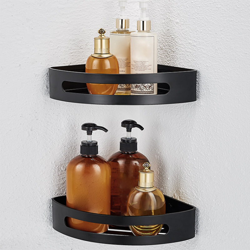 Modern Black Bathroom Accessory Kit Towel Bar Bath Shelf Bath Hardware Set