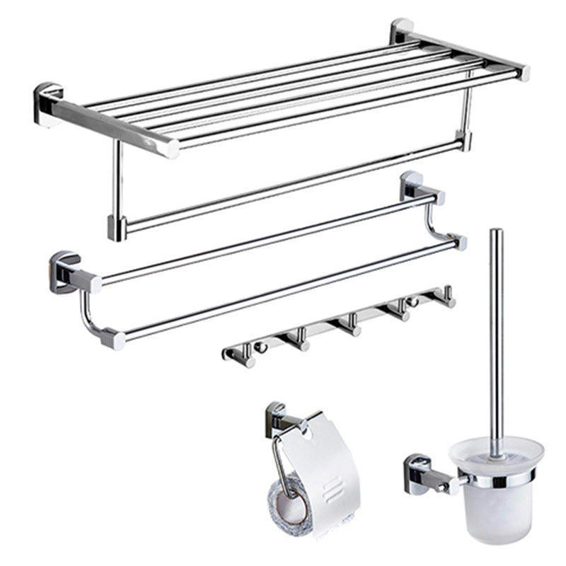 Modern Bathroom Accessory Kit Paper Holder Towel Bar Stainless Steel Bathroom Set