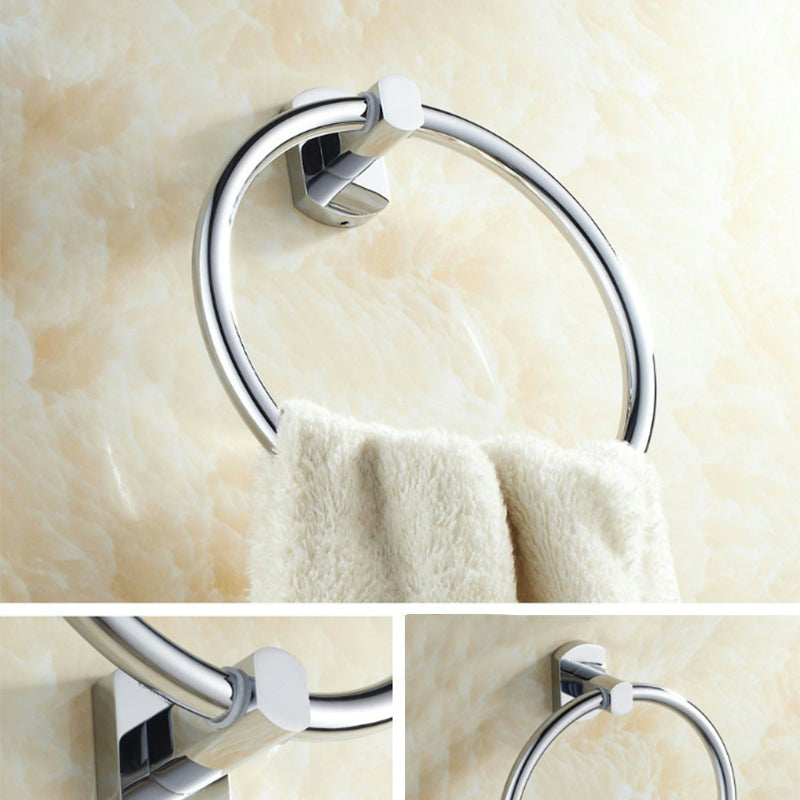 Modern Bathroom Accessory Kit Paper Holder Towel Bar Stainless Steel Bathroom Set