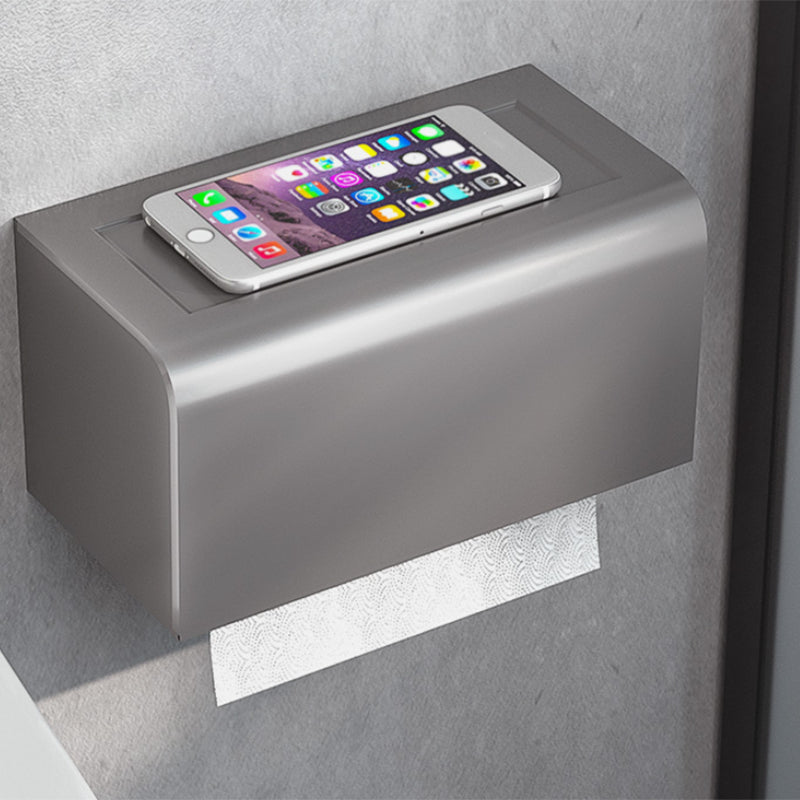 Modern Bath Hardware Set Towel Bar Paper Holder Grey Bathroom Accessory Kit