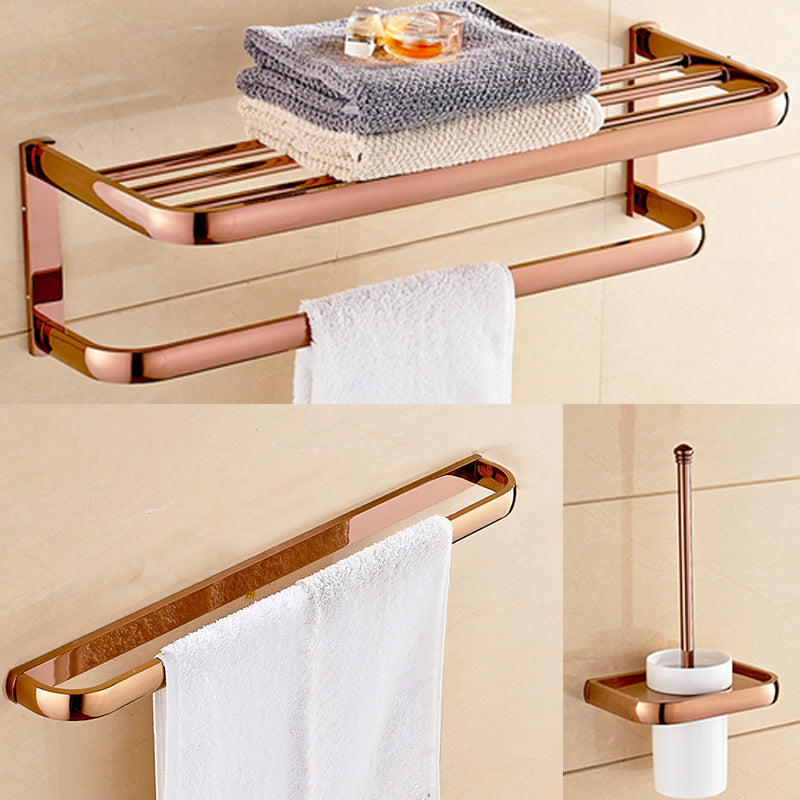 6 Piece Bathroom Accessory Set Vintage Brass Bath Hardware Set