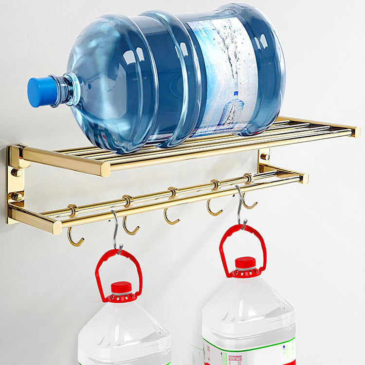 Traditional Brass Bathroom Accessory Set Polished Metal Bathroom Hardware