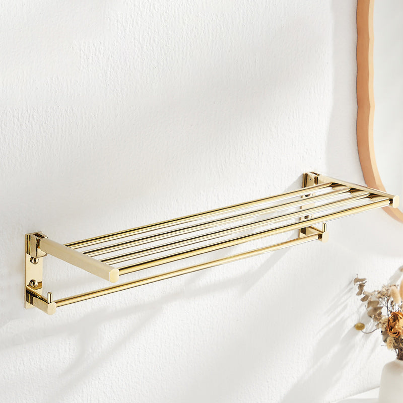 Traditional Brass Bathroom Accessory Set Polished Metal Bathroom Hardware