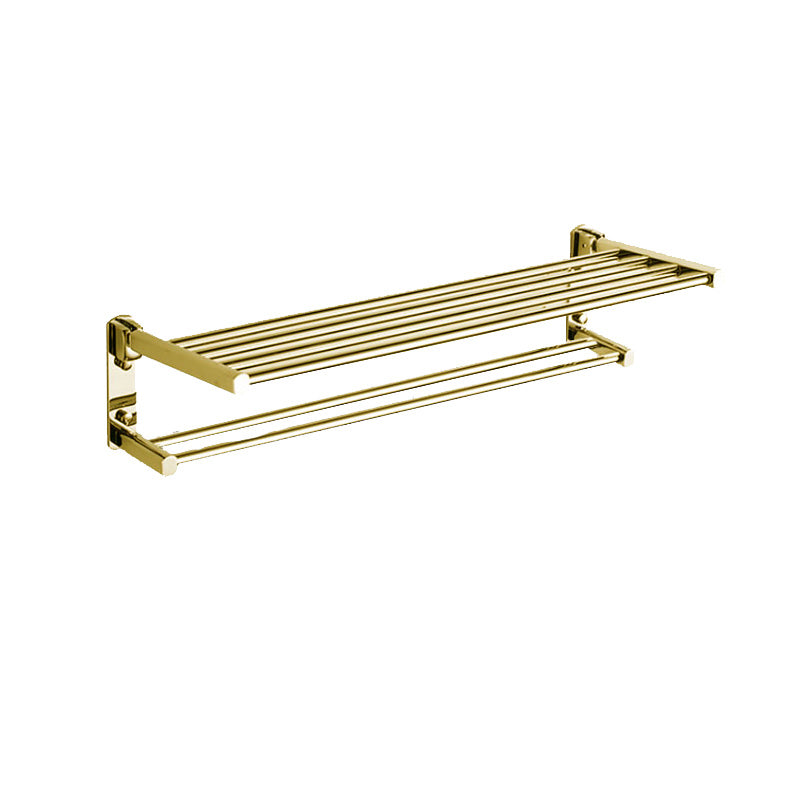 Traditional Brass Bathroom Accessory Set Polished Metal Bathroom Hardware