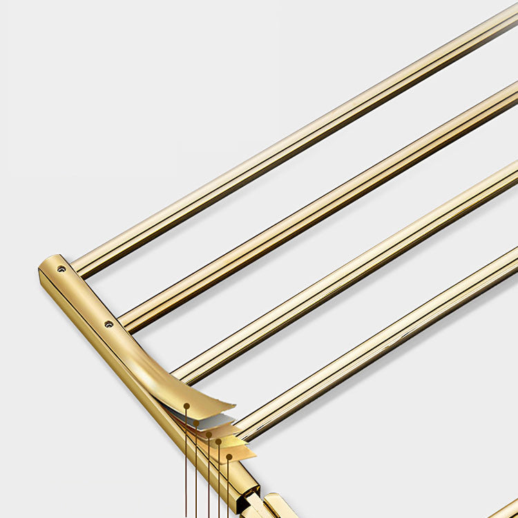 Traditional Brass Bathroom Accessory Set Polished Metal Bathroom Hardware