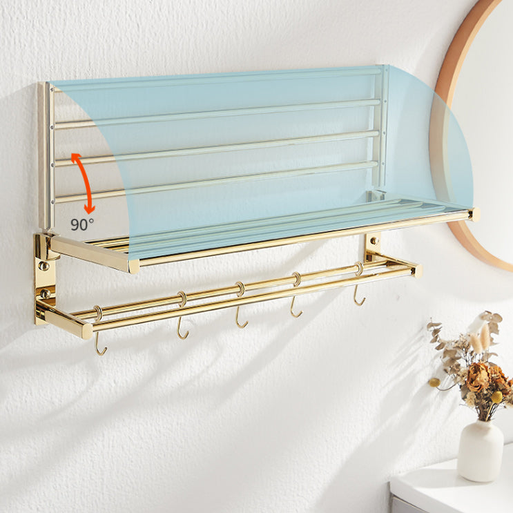 Traditional Brass Bathroom Accessory Set Polished Metal Bathroom Hardware