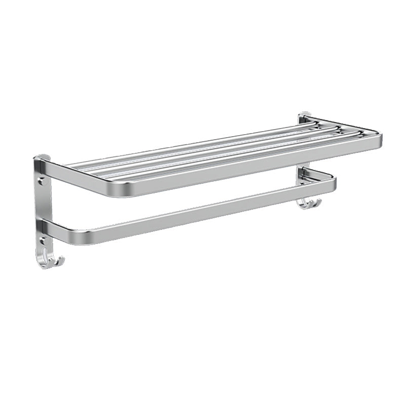 7 Piece Bathroom Accessory Set Modern Aluminum Bathroom Set in Silver